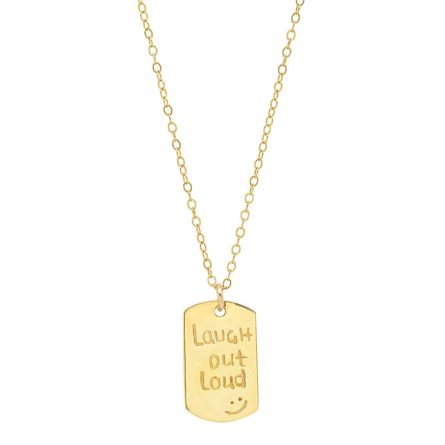 Jessica Elliot - Women's Vermeil "Resolutions we can all keep" Dogtags Max Necklace