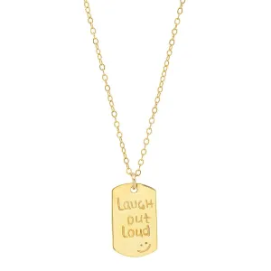 Jessica Elliot - Women's Vermeil "Resolutions we can all keep" Dogtags Max Necklace