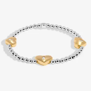 Joma Silver & Gold Triple Heart Bracelet