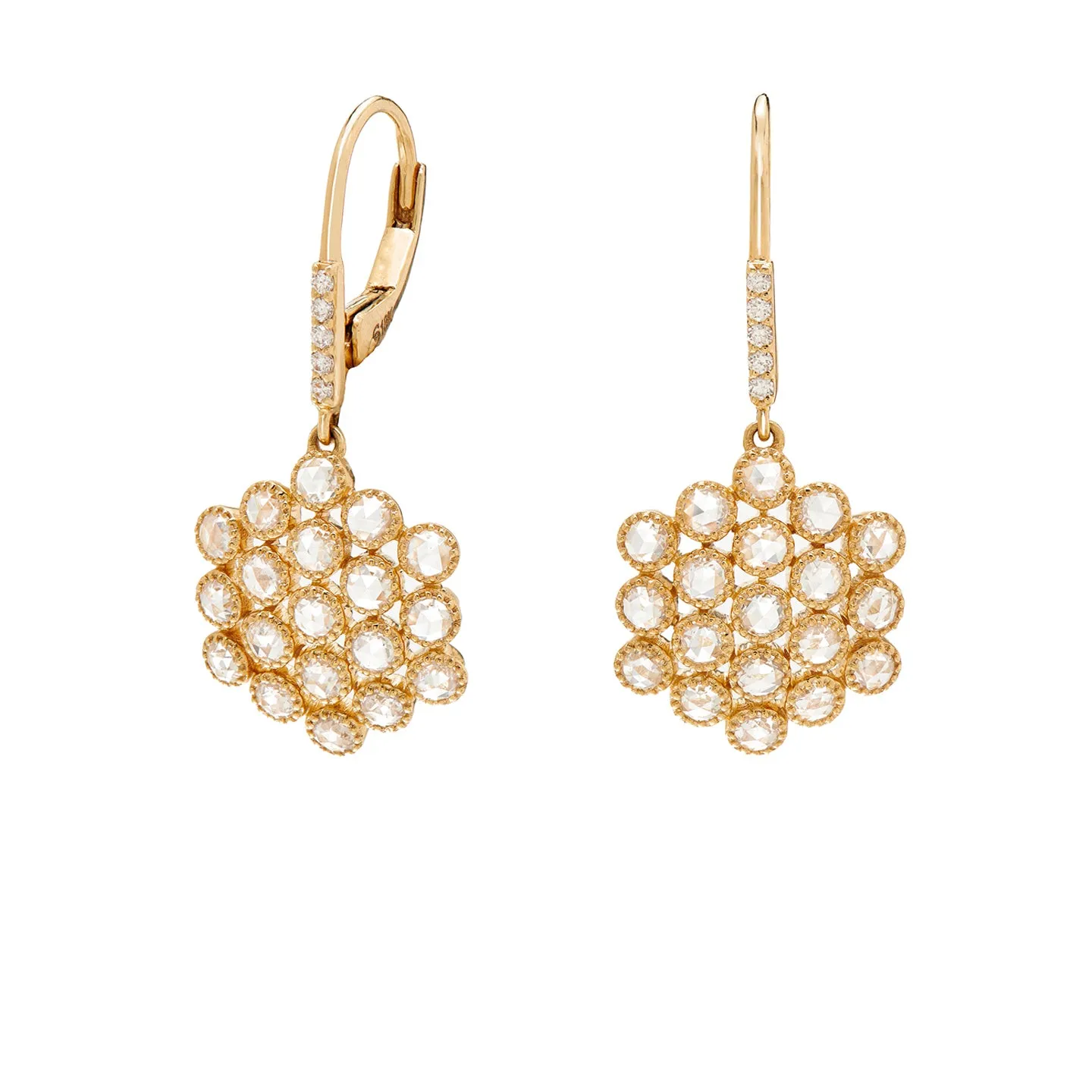 Josephine White Diamond Drop Earrings