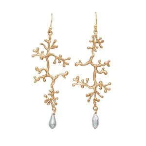 Julie Cohn Lichen Pearl Earrings