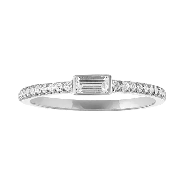 Juliet Baguette Birthstone Ring