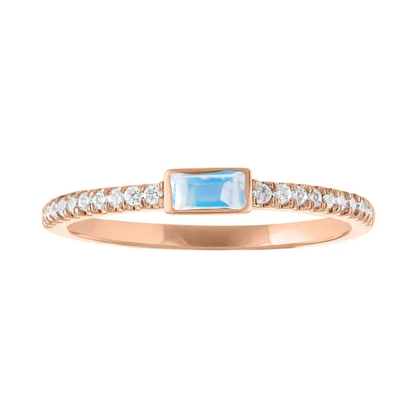 Juliet Baguette Birthstone Ring