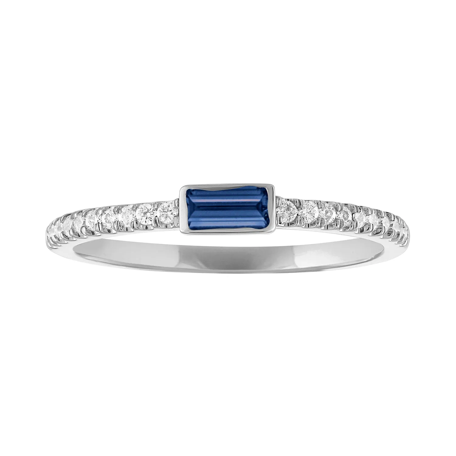 Juliet Baguette Birthstone Ring
