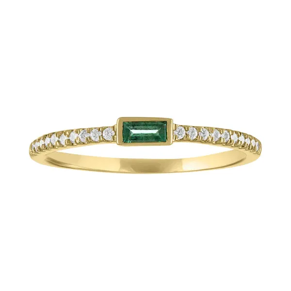 Juliet Baguette Birthstone Ring