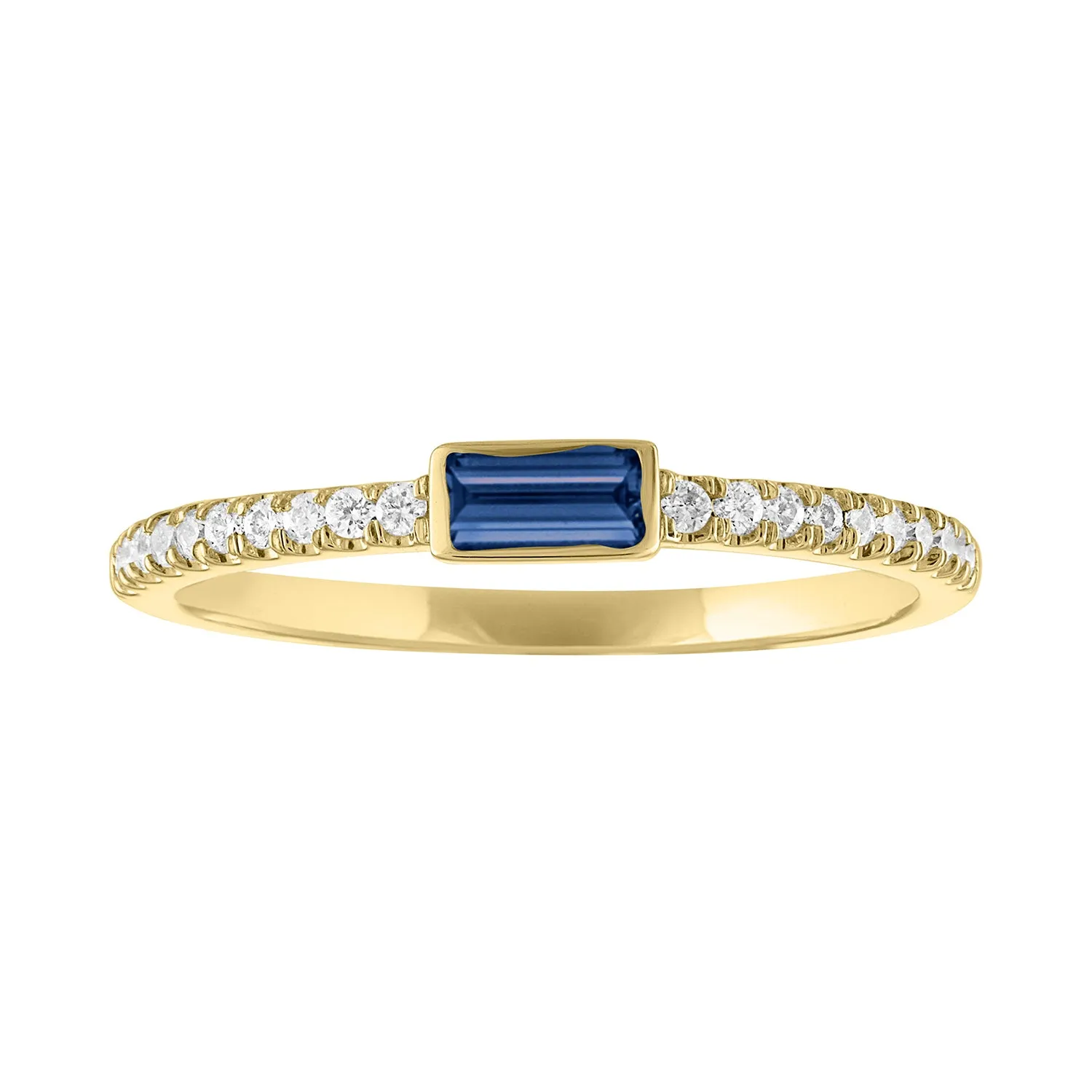 Juliet Baguette Birthstone Ring