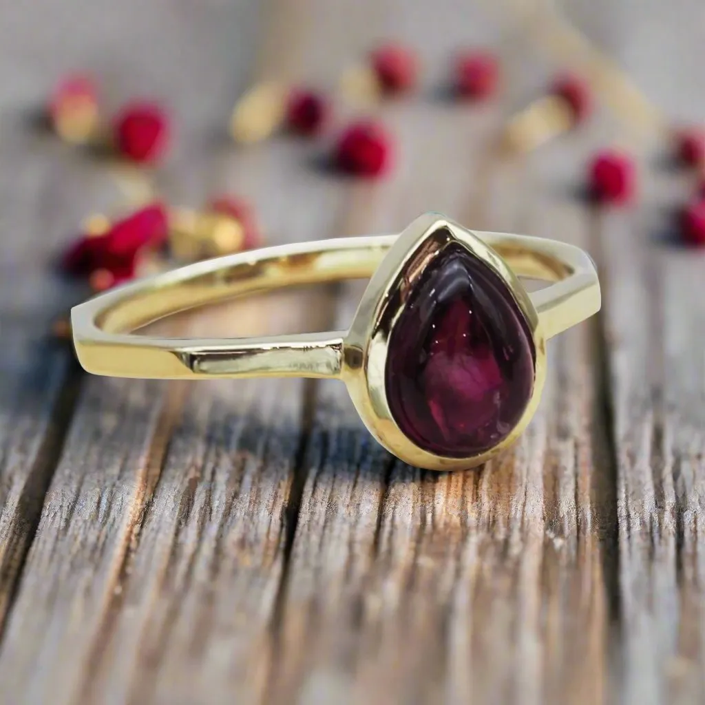 July Birthstone Ring - Ruby