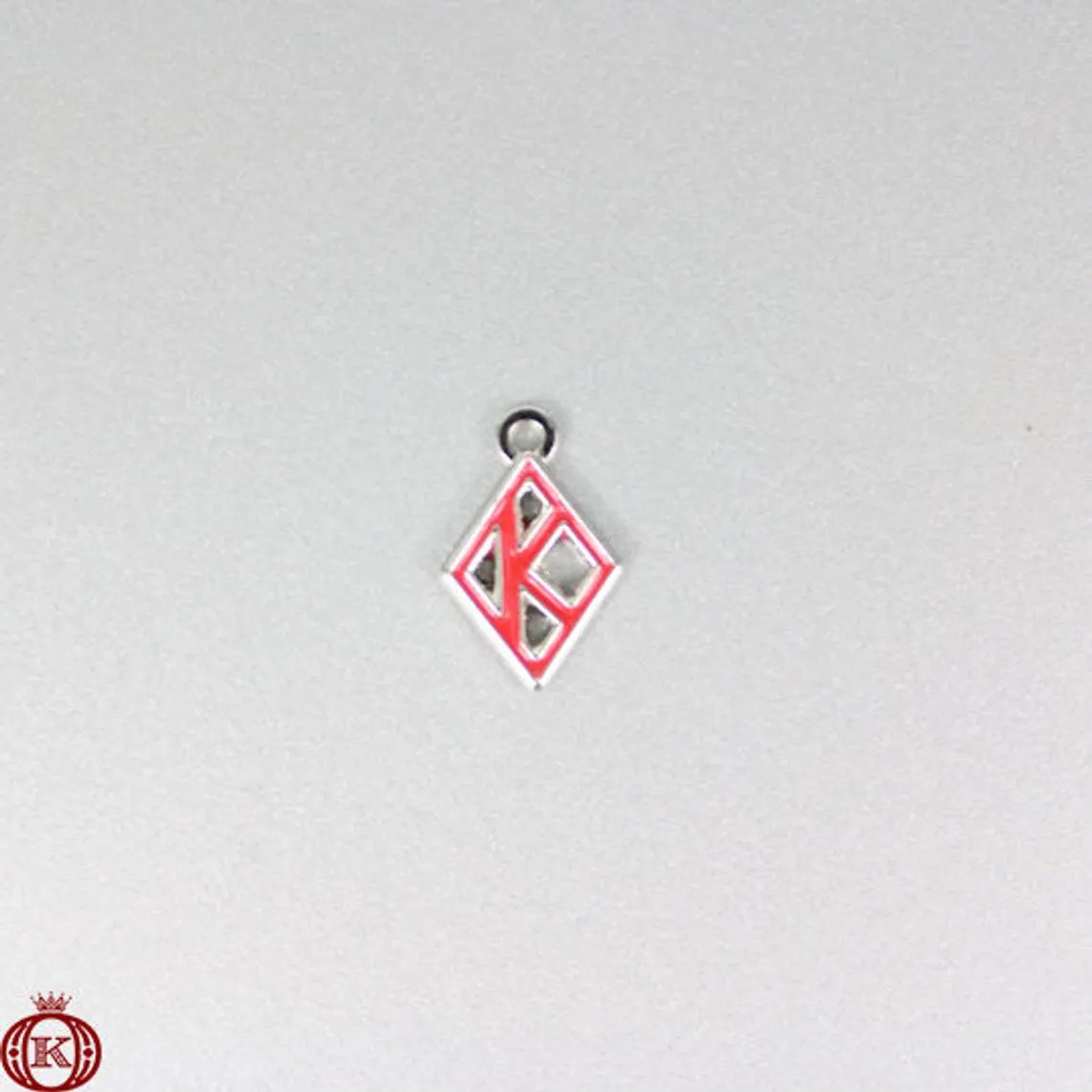 Kappa Floating Diamond Charm