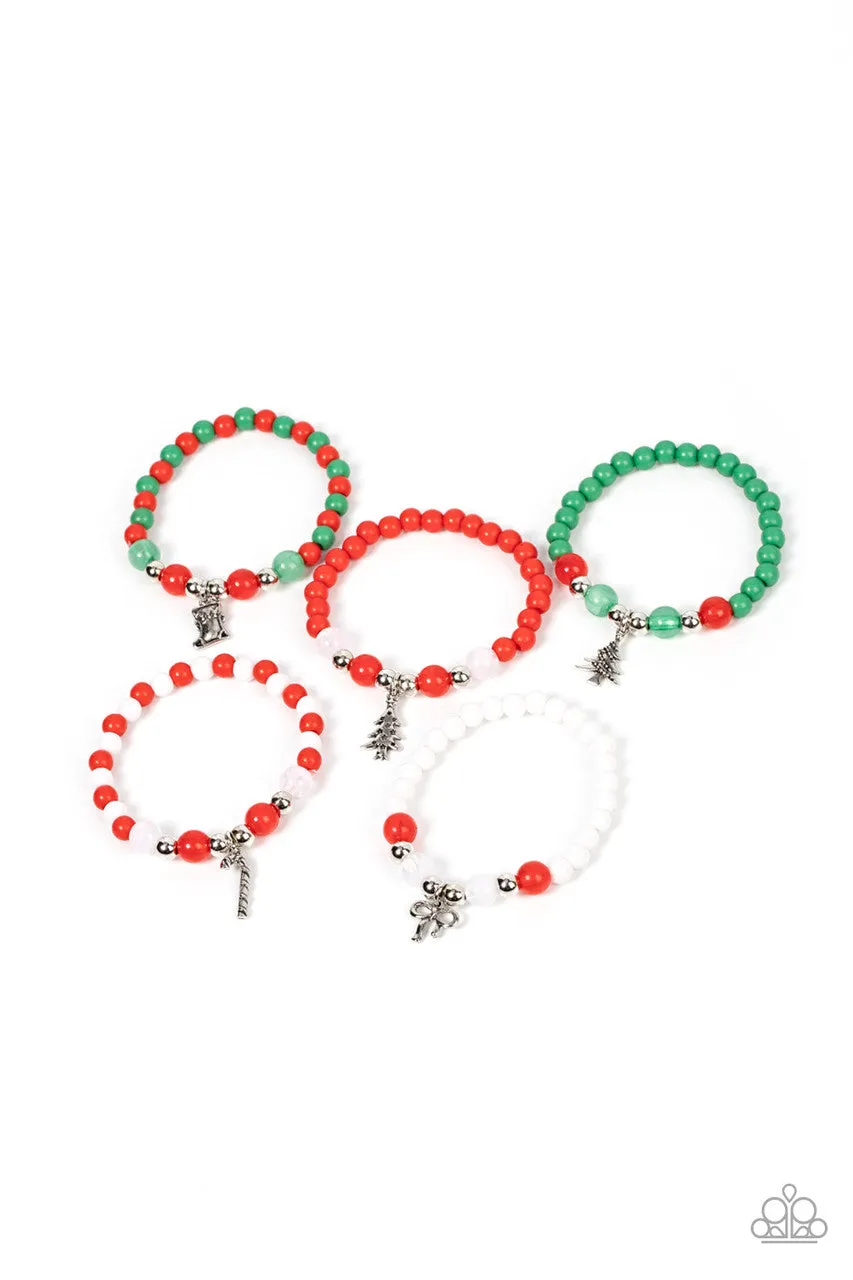 Kids' Starlet Shimmer Christmas Stretchy Bracelet Set