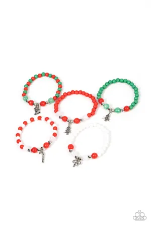 Kids' Starlet Shimmer Christmas Stretchy Bracelet Set