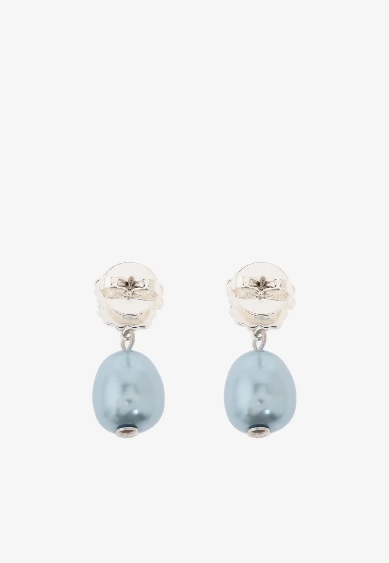 Kira Clover Pearl Drop Earrings