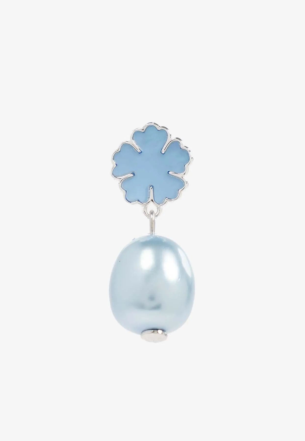 Kira Clover Pearl Drop Earrings