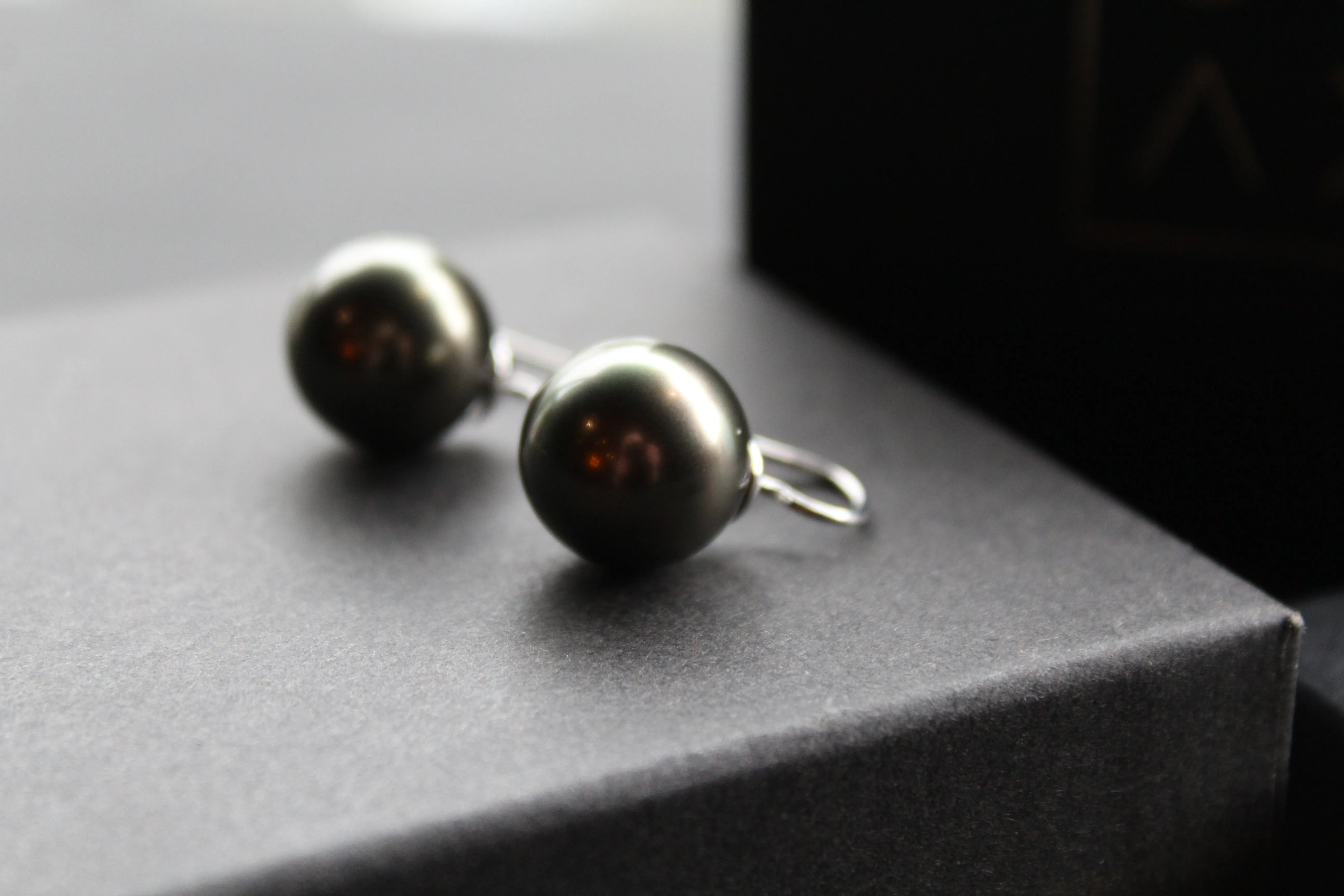 Large Faux Pearl Earrings