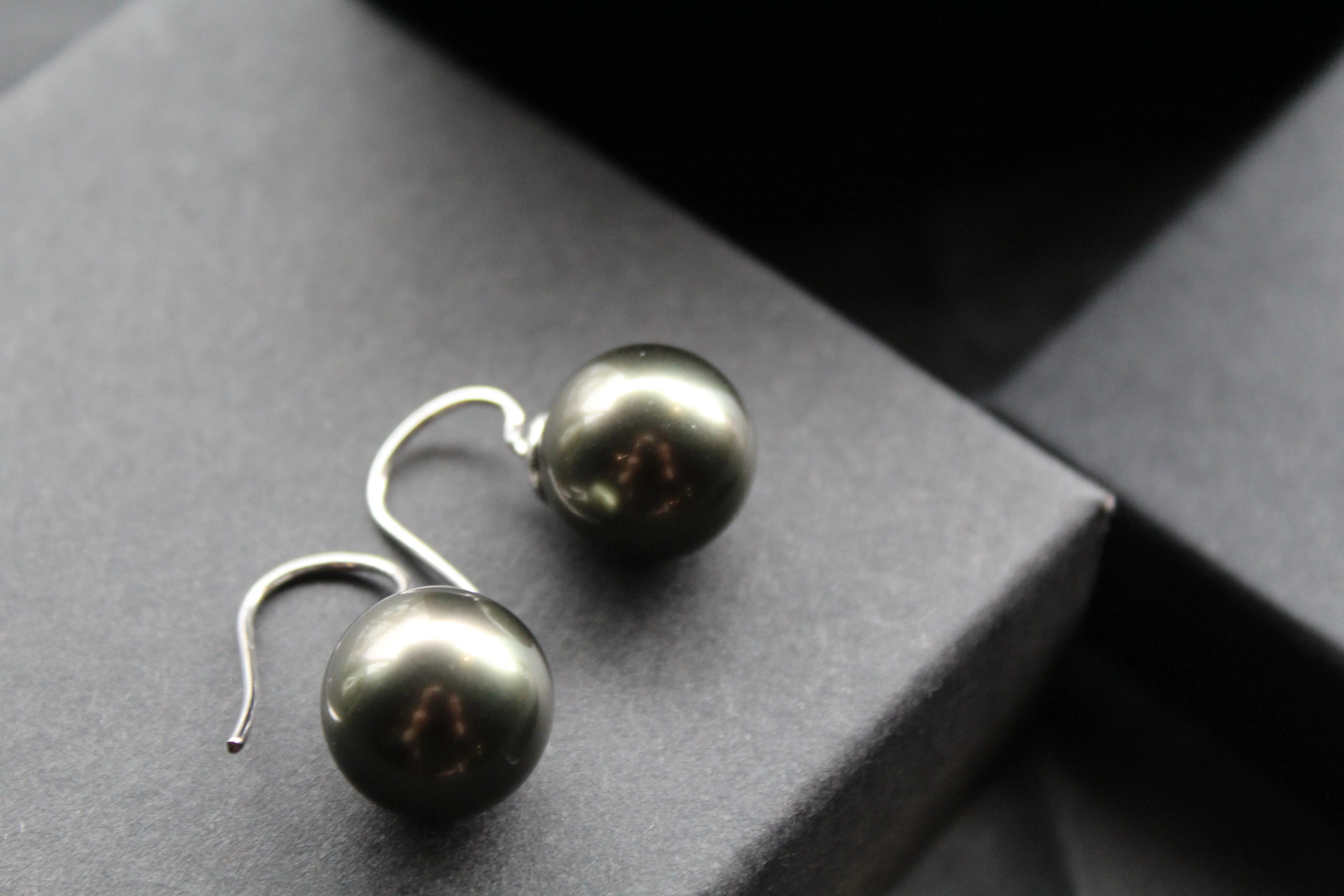 Large Faux Pearl Earrings