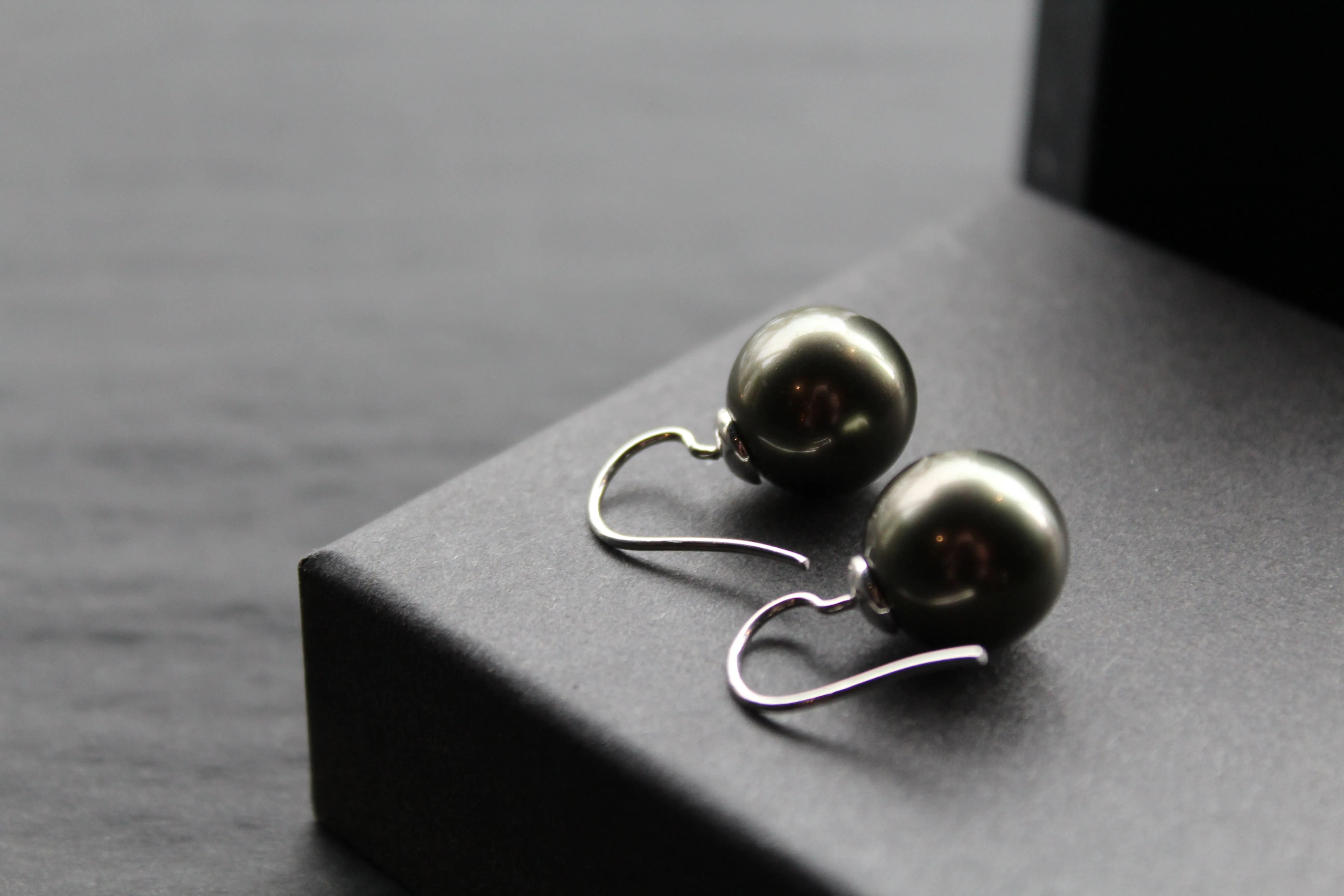 Large Faux Pearl Earrings