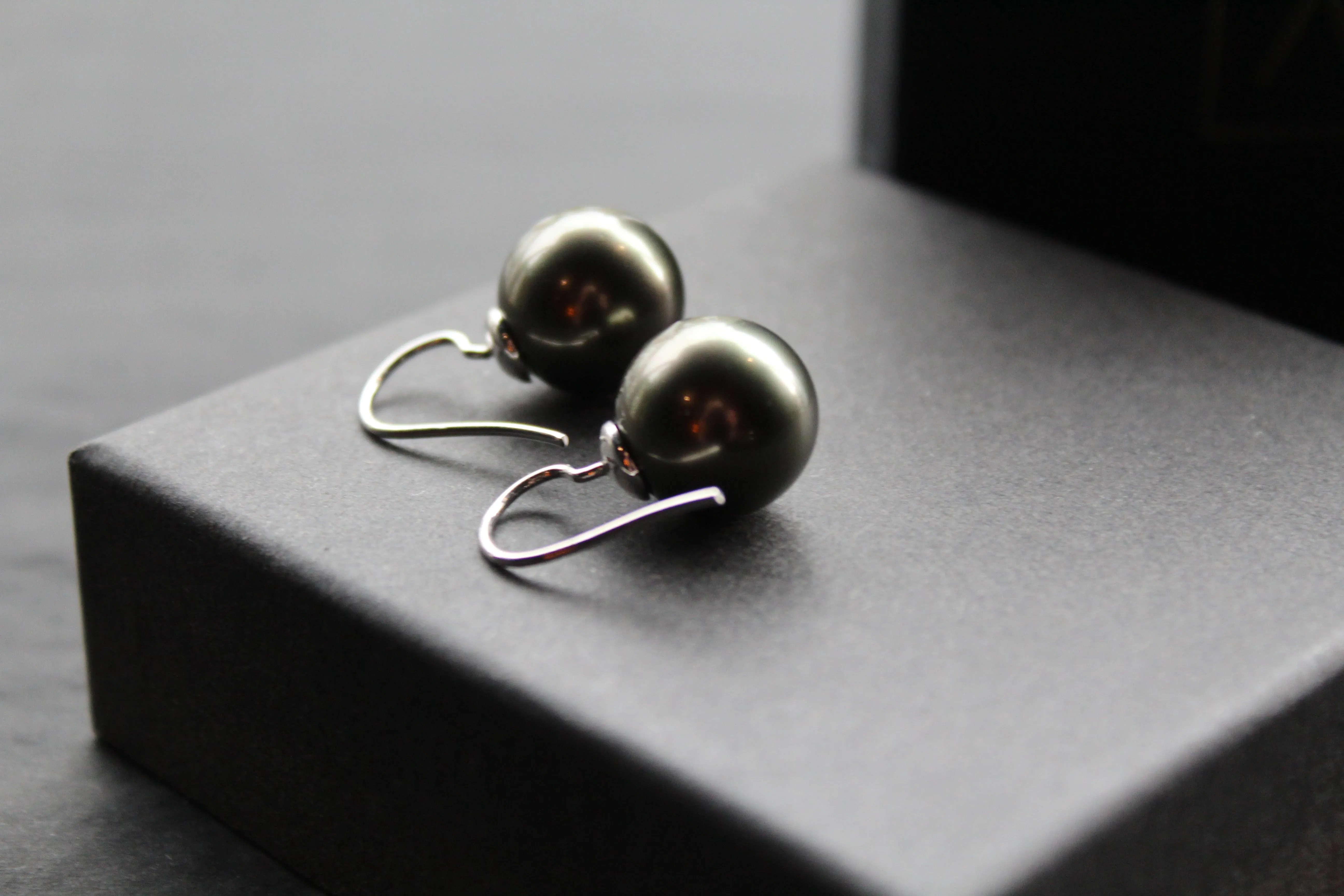 Large Faux Pearl Earrings