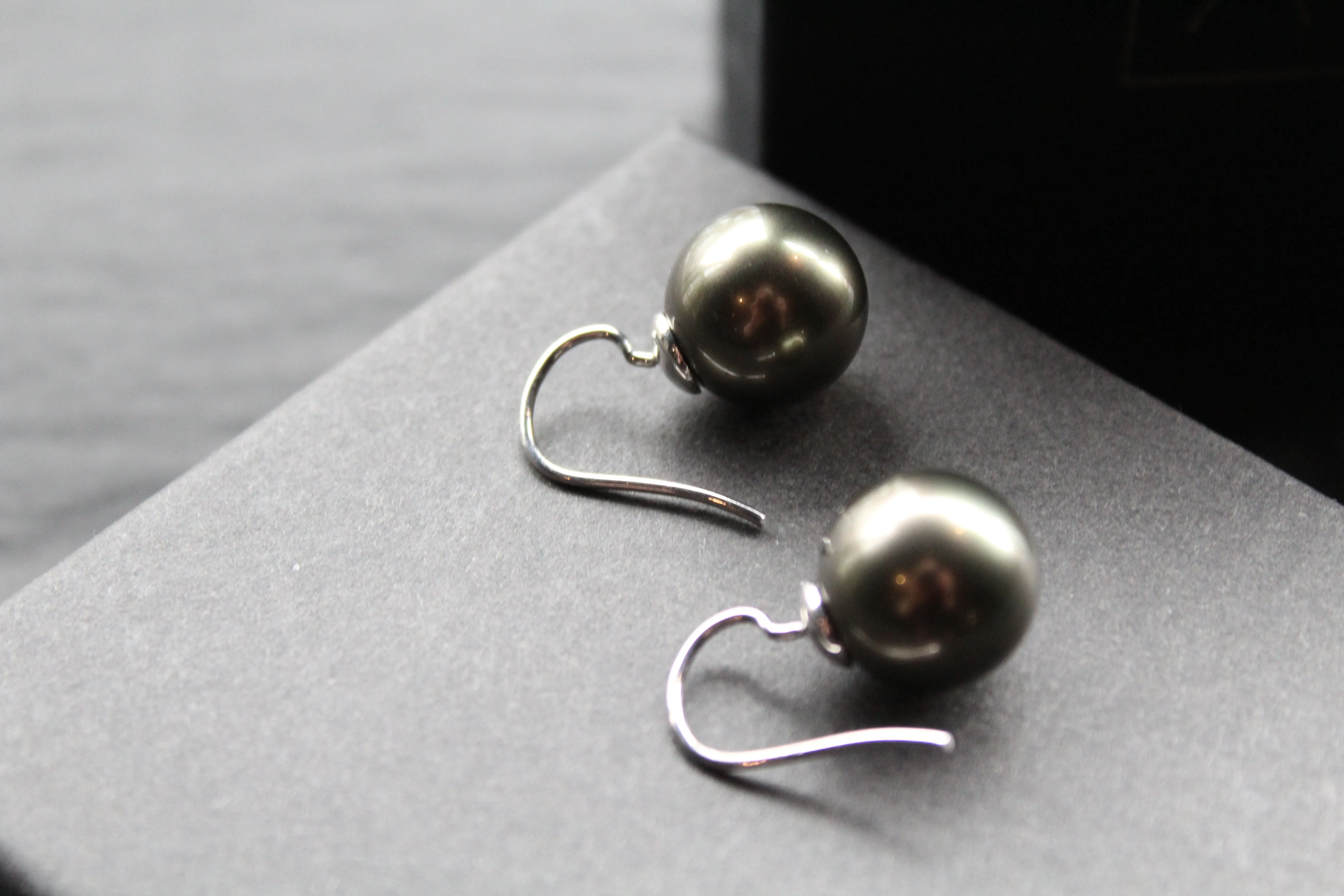 Large Faux Pearl Earrings