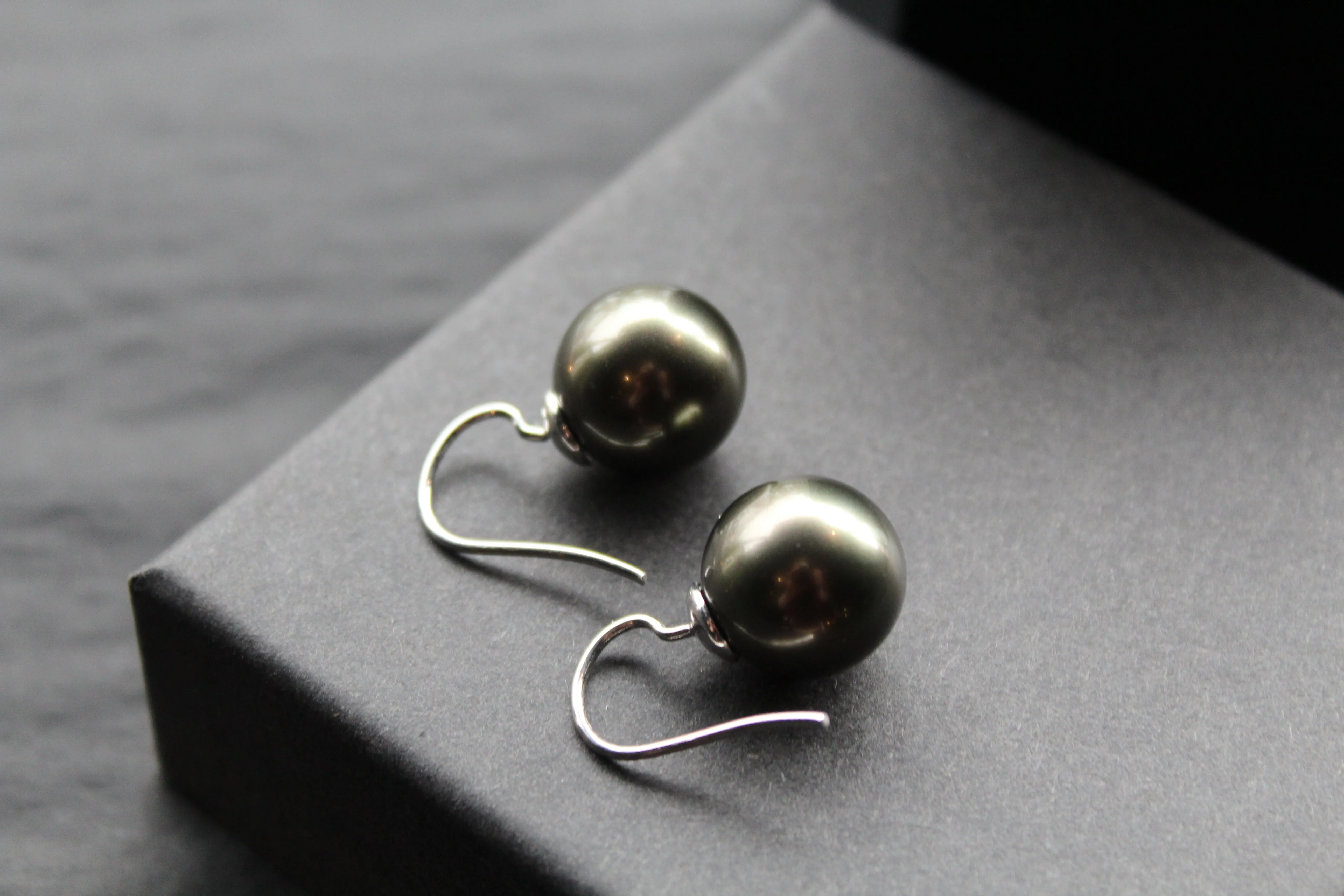 Large Faux Pearl Earrings