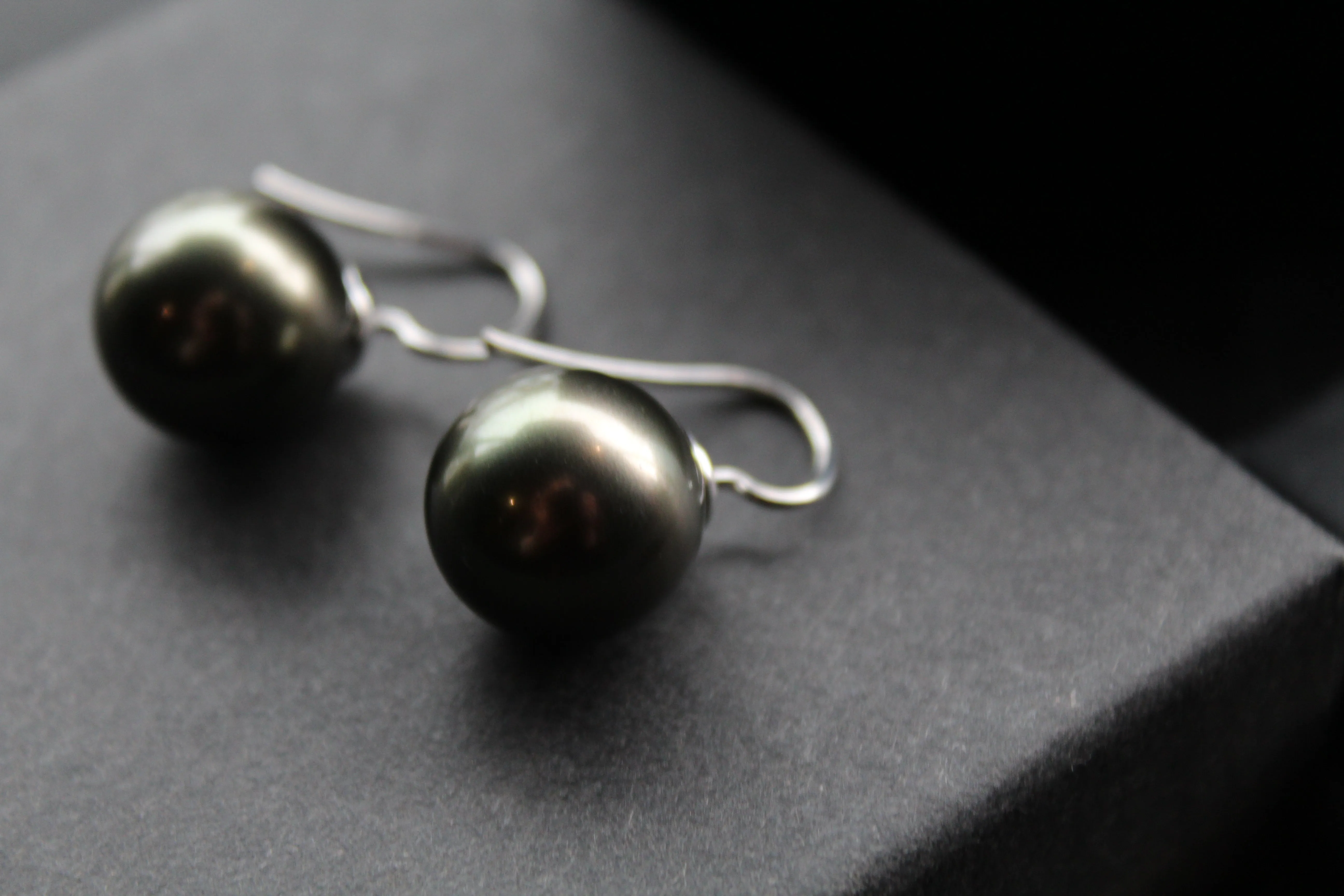 Large Faux Pearl Earrings