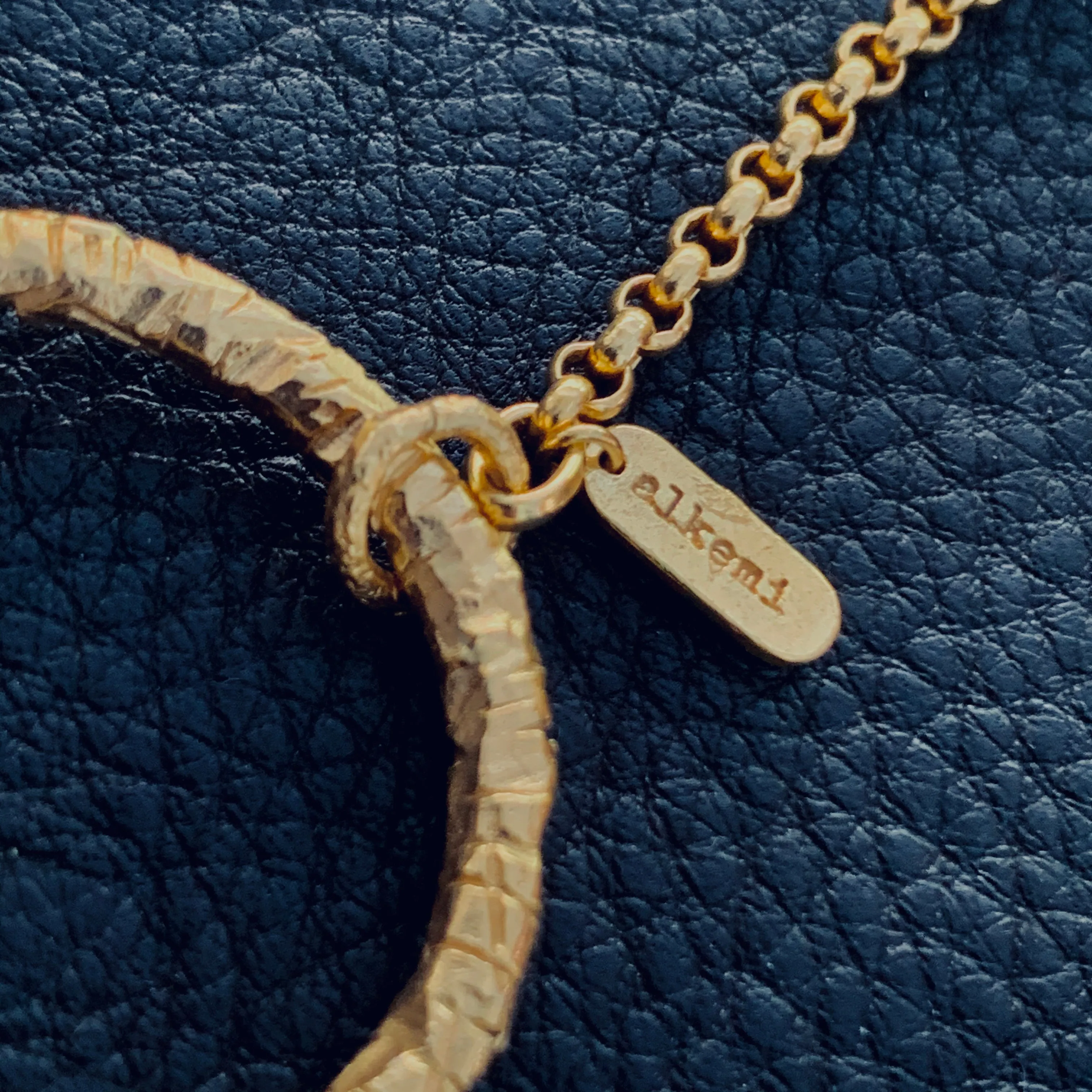 Lariat Double ring in 18kt Gold