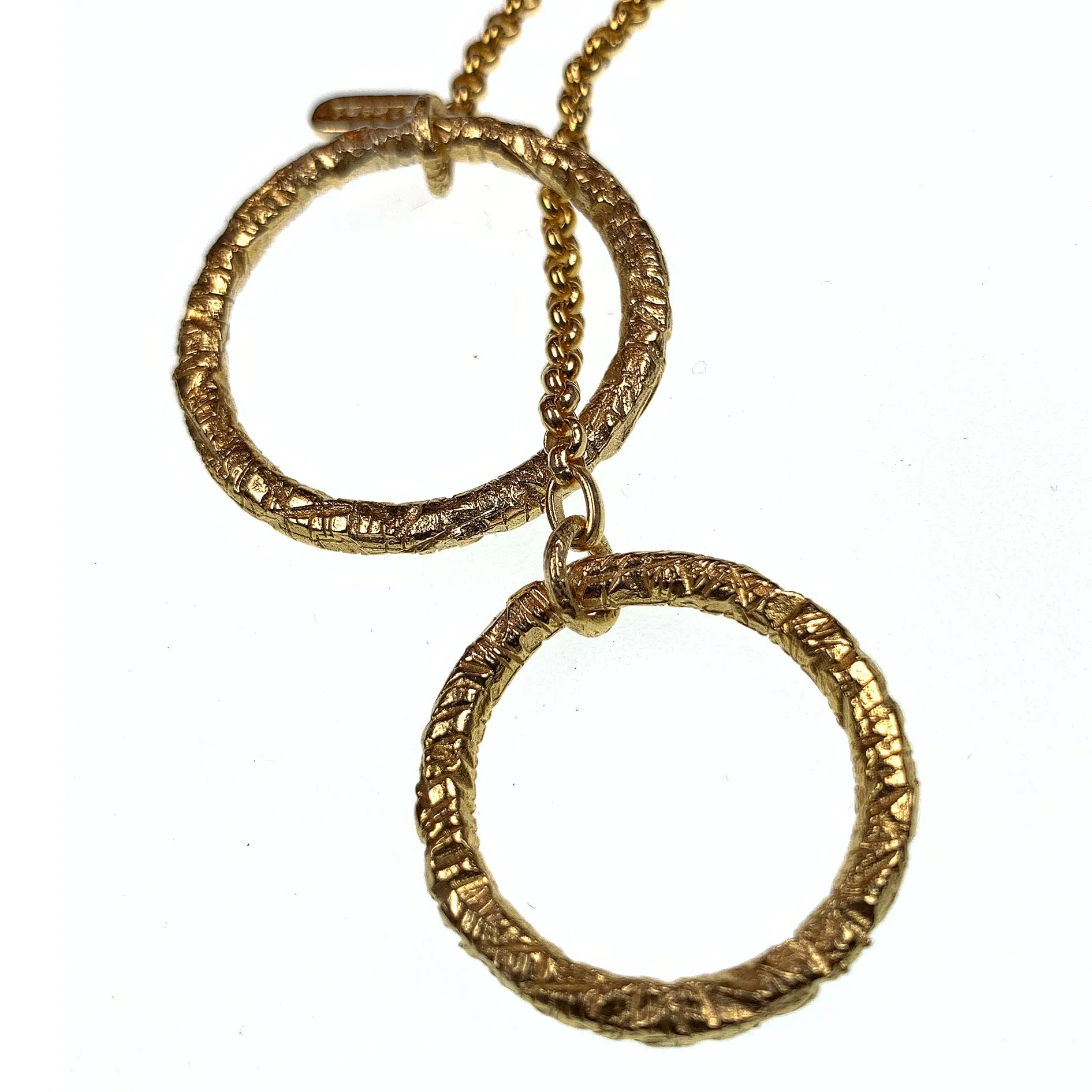 Lariat Double ring in 18kt Gold