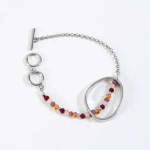 Layne Beaded Hoop Toggle Bracelet