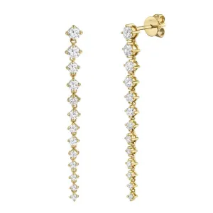 Leila Drop Diamond Earrings