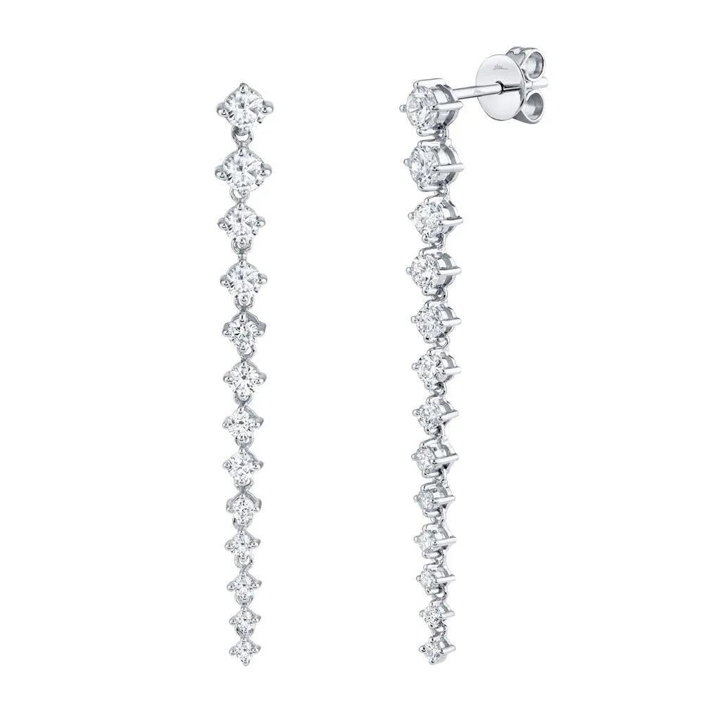 Leila Drop Diamond Earrings