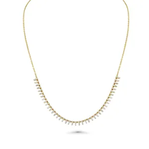 Lena Baguette Diamond Choker