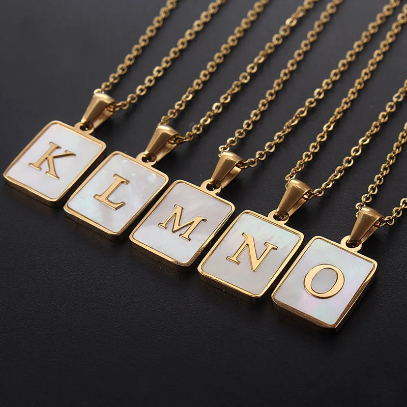 Lettered Chain Necklaces For Women