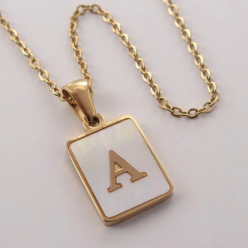 Lettered Chain Necklaces For Women