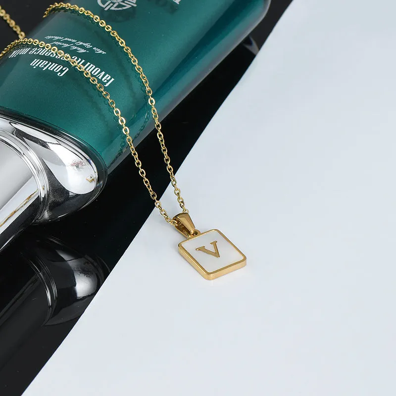 Lettered Chain Necklaces For Women