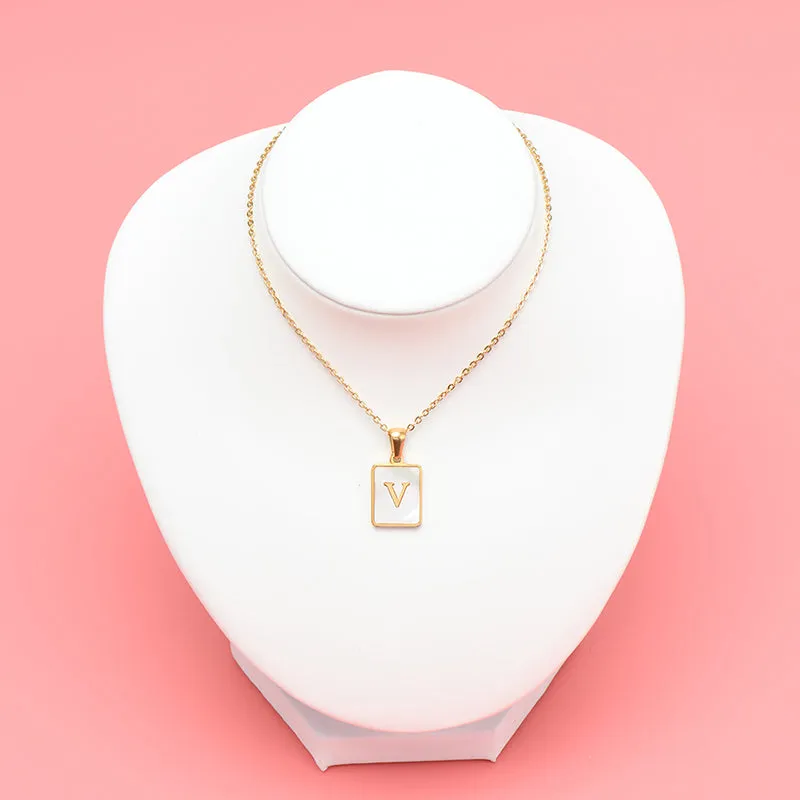 Lettered Chain Necklaces For Women