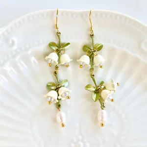 Lily Of The Valley Dangle Earrings