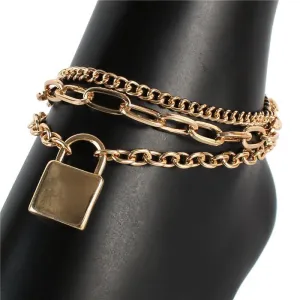 Lock Charm Anklet