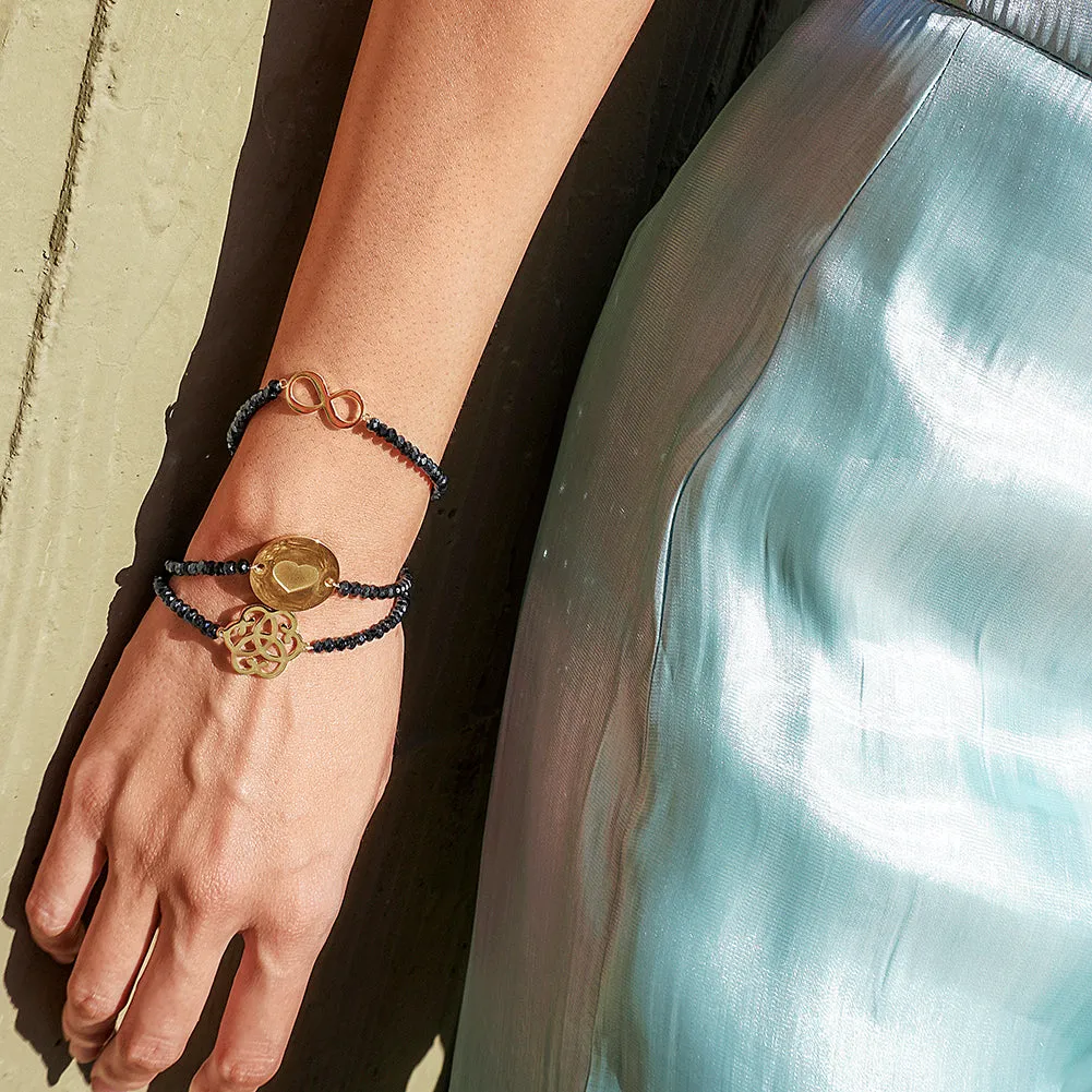 Love Knot Beaded Stone Bracelet