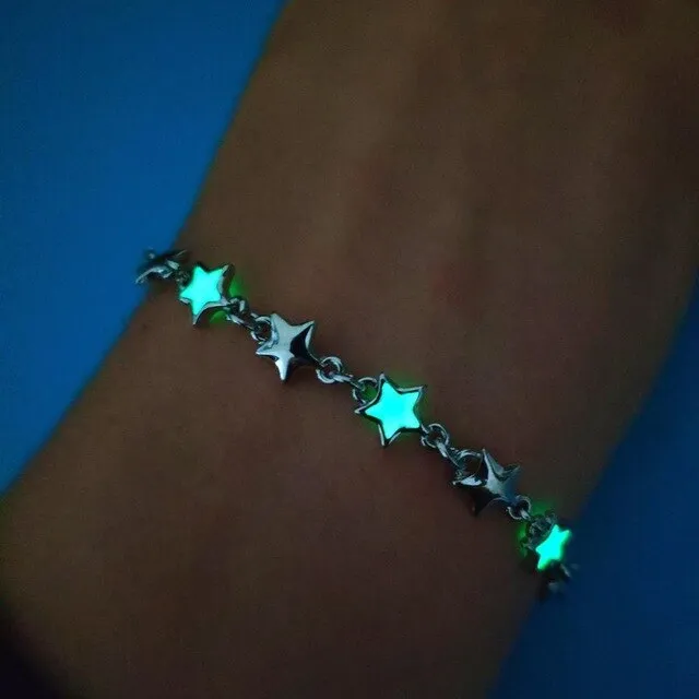 Luminous Pentagram Natural Volcanic Stone Bracelets