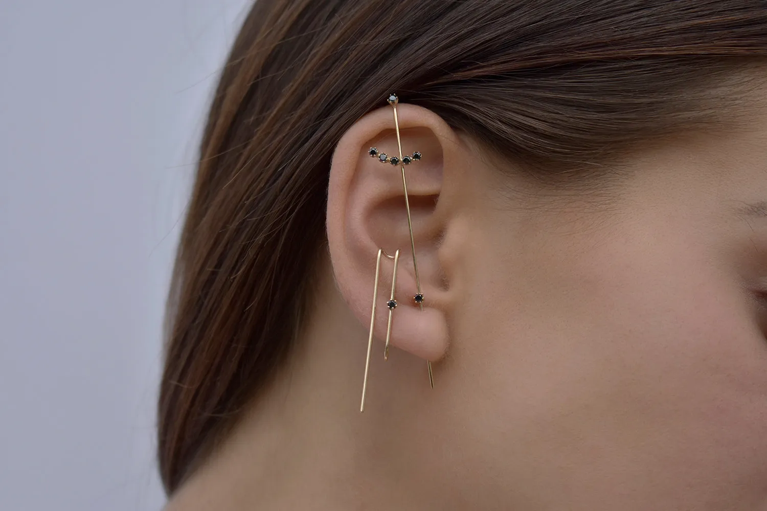 Marquisa Stud Line Drop Suspender Earring