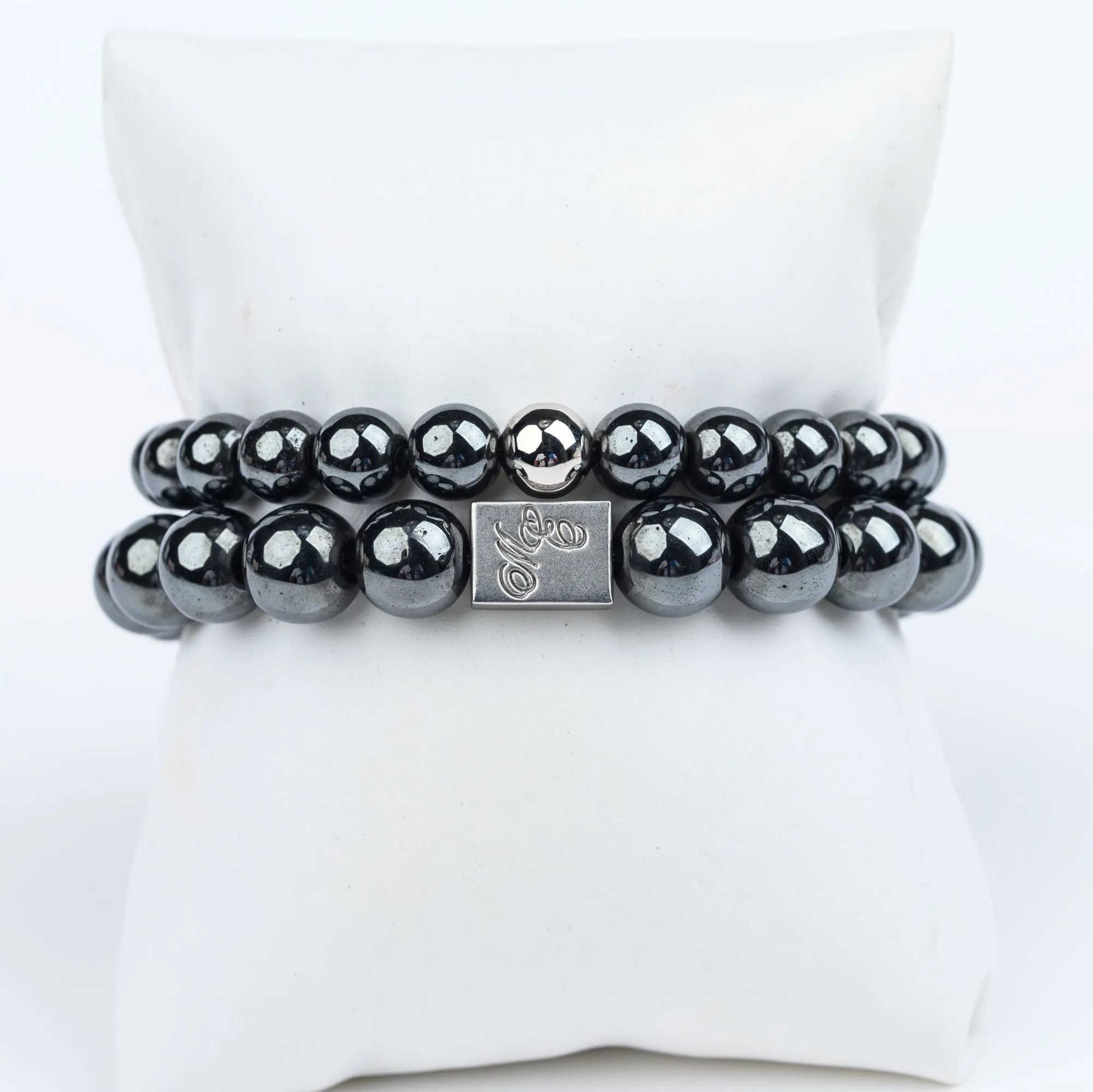 ME™ Mixed Metals His & Hers Hematite 2-pc Bracelet Set