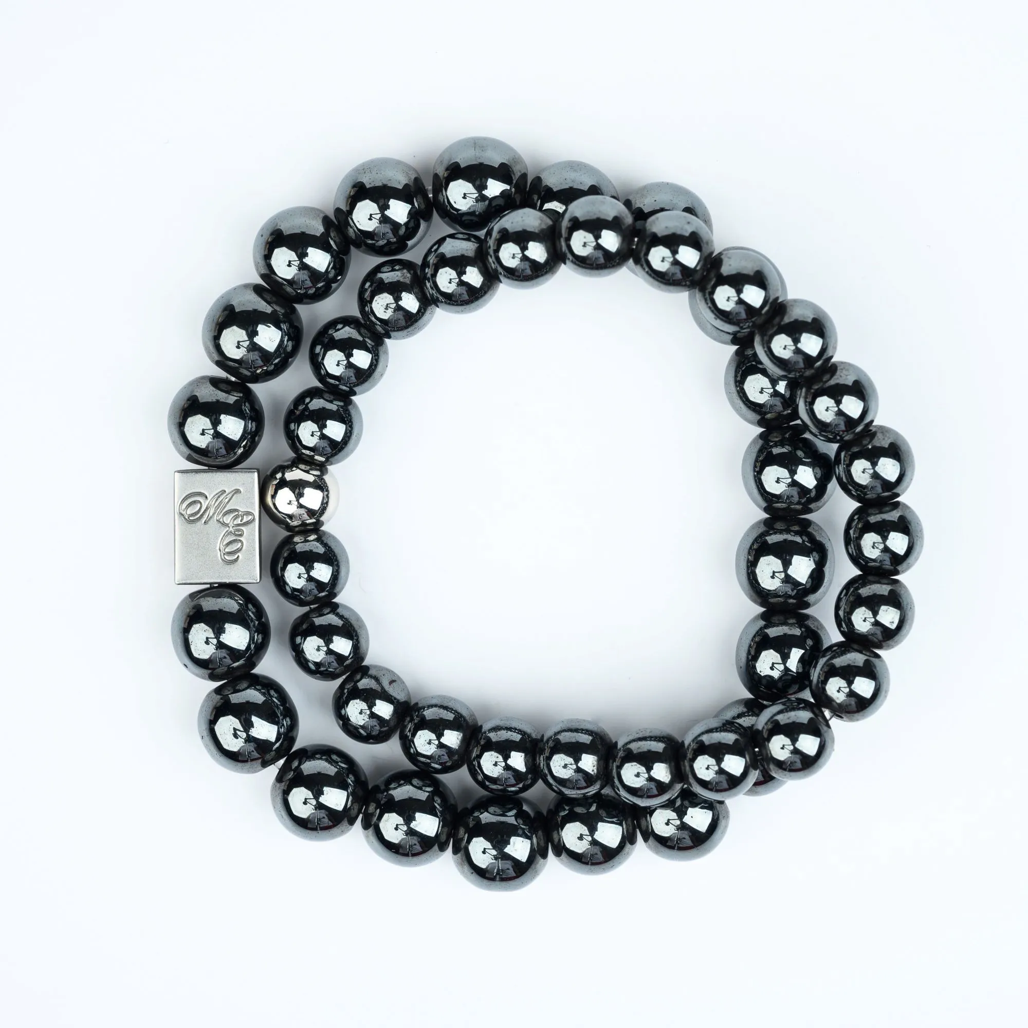 ME™ Mixed Metals His & Hers Hematite 2-pc Bracelet Set