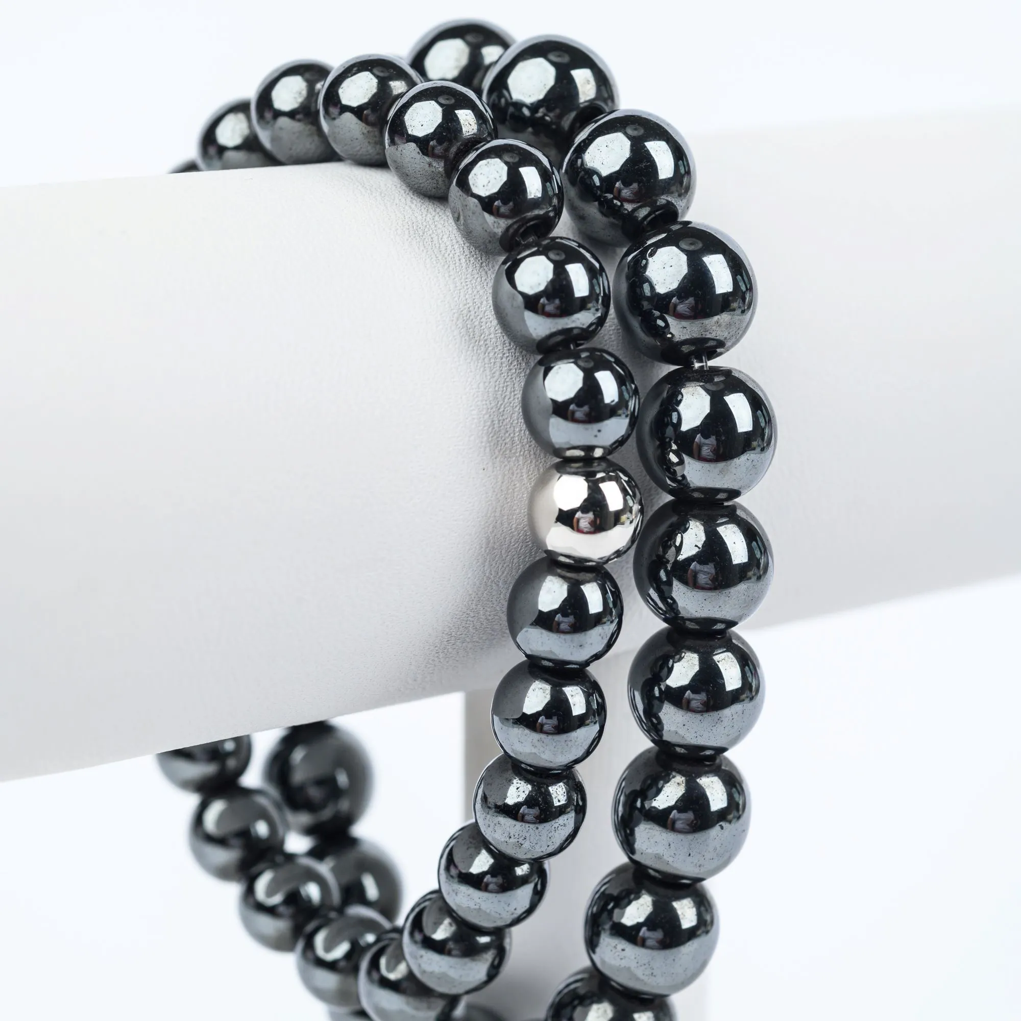 ME™ Mixed Metals His & Hers Hematite 2-pc Bracelet Set