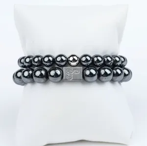 ME™ Mixed Metals His & Hers Hematite 2-pc Bracelet Set