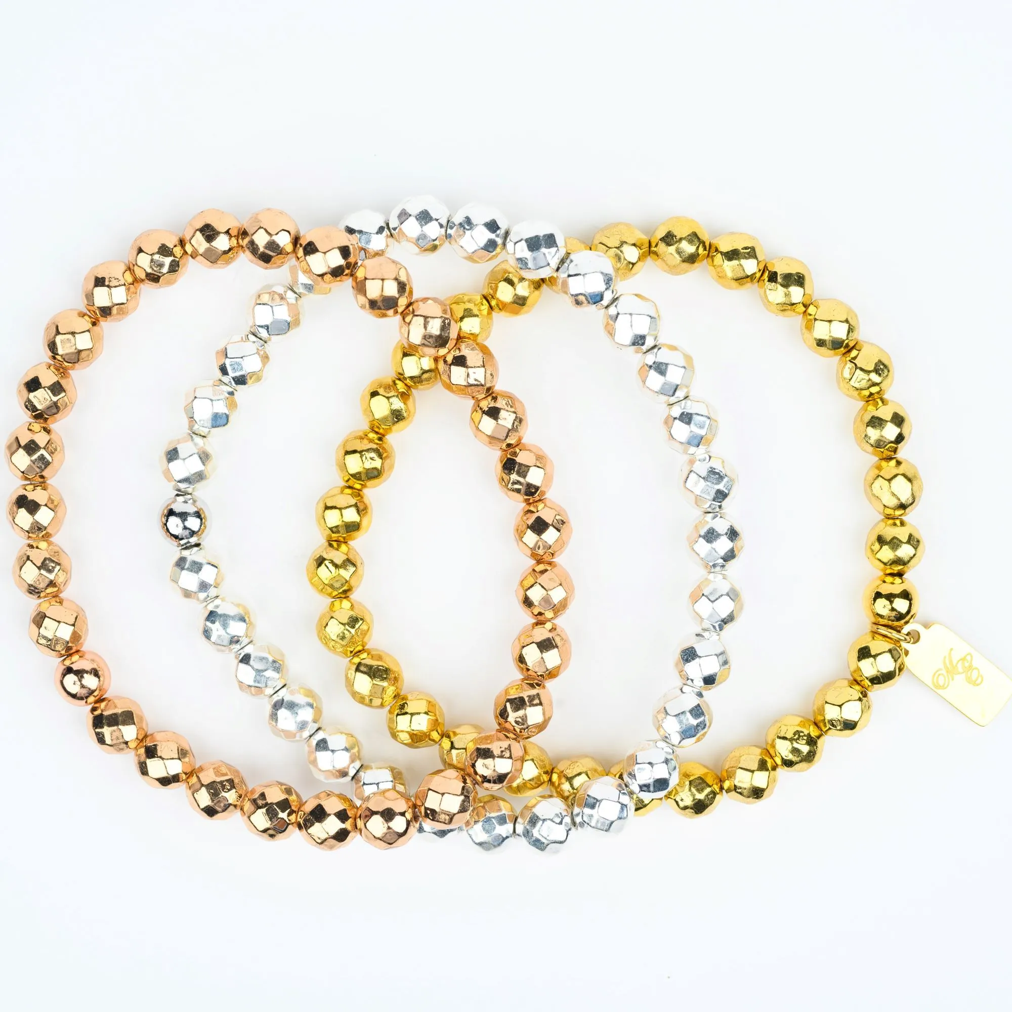 ME™ Mixed Metals Petite 3-pc Hematite 7-inch Bracelet Set