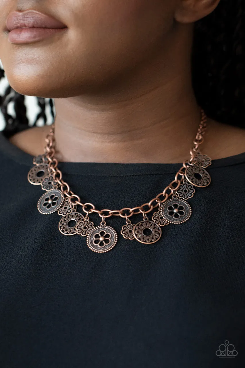 Meadow Masquerade Copper Paparazzi Necklace