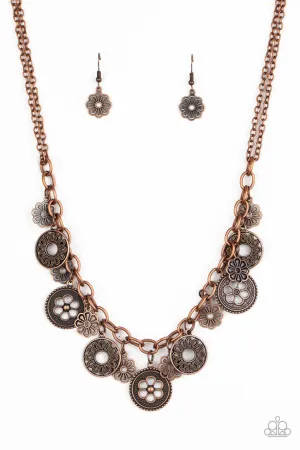 Meadow Masquerade Copper Paparazzi Necklace