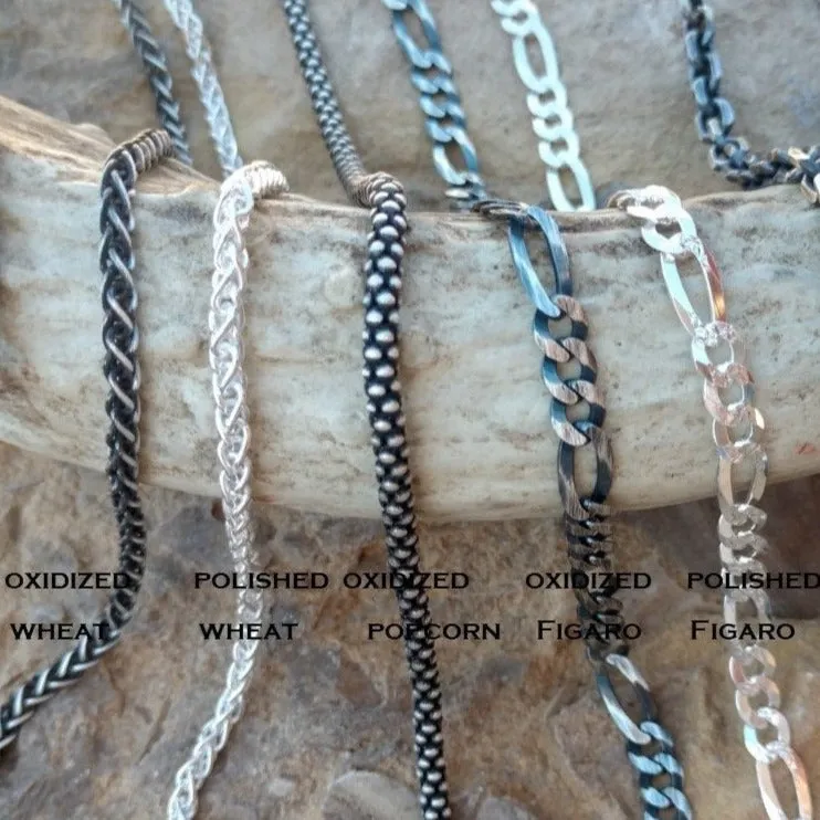 Mens Sterling Silver Chain Necklaces