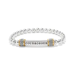 Meridian Courageous Two Tone Stretch Bracelet - JF0190