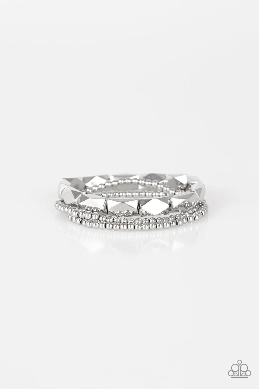 Metal Movement Silver Bracelet Paparazzi