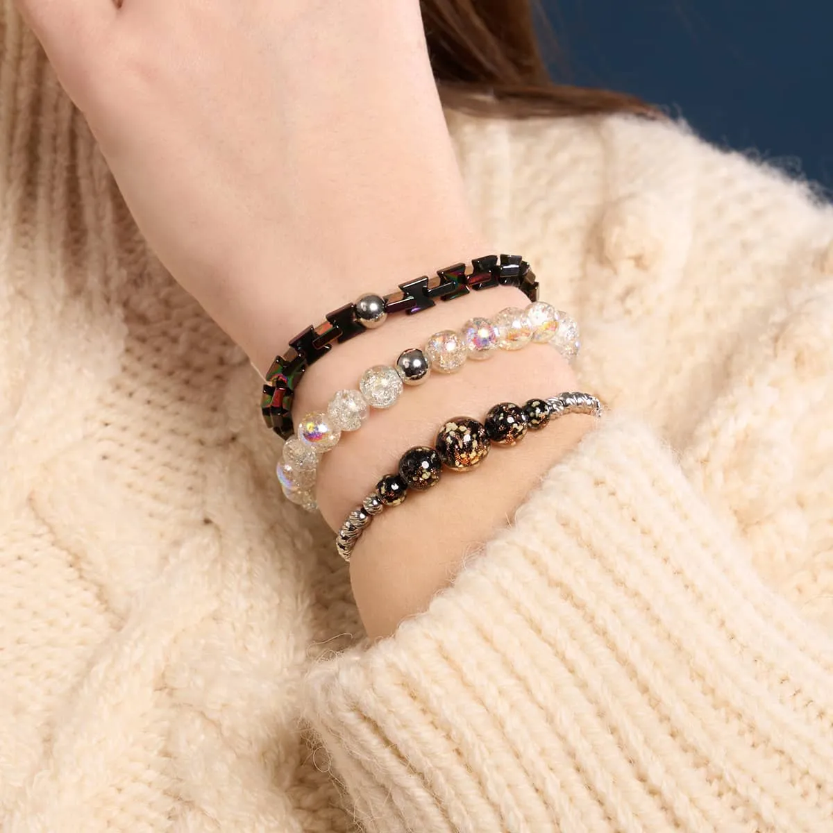 Midnight Rainbow | Hourglass Bracelet