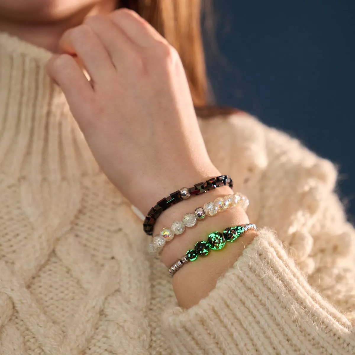 Midnight Rainbow | Hourglass Bracelet